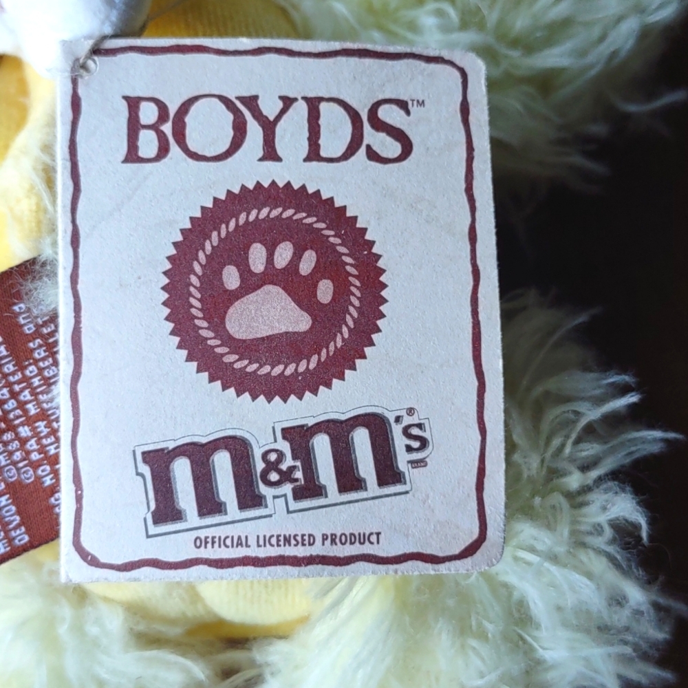 Vintage Boyd's Yellow M&M Stuffed Chick - Picture 5 of 9